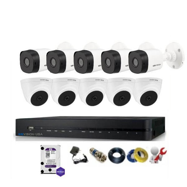 Bộ 10 Mắt Camera KBvision 2.0M Full HD 1080P