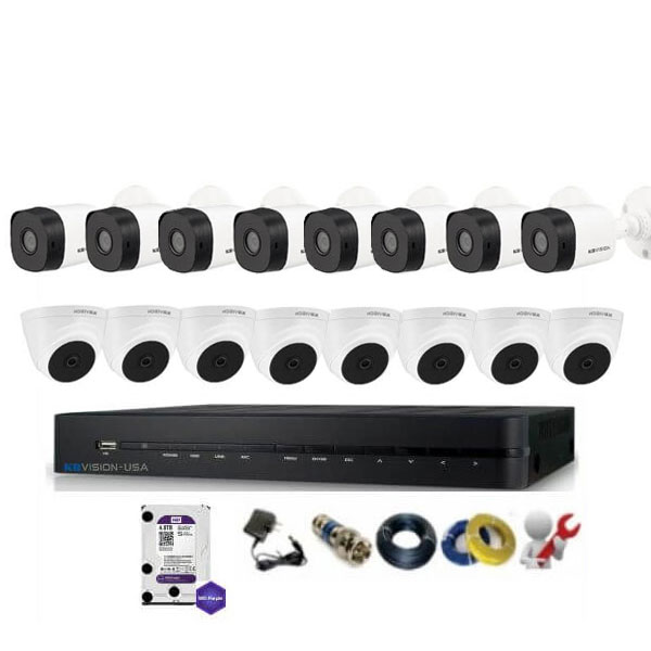 Bộ 16 Mắt Camera KBvision 2.0M Full HD 1080P