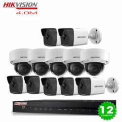 Bộ camera 12 Mắt CAMERA IP Hikvision 4.0MP Full hd 2k