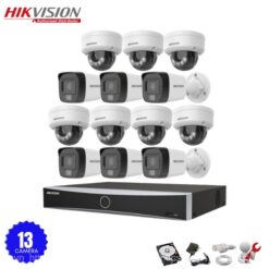 Bộ camera 13 Mắt CAMERA IP Hikvision 4.0MP Full hd 2k