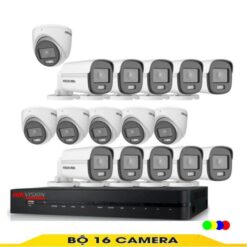 Bộ camera 16 Mắt Có Màu Ban Đêm Hikvision 2.0MP