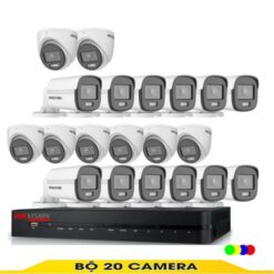Bộ camera 20 Mắt Có Màu Ban Đêm Hikvision 2.0MP