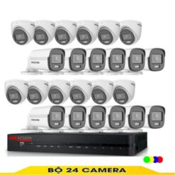 Bộ Camera 24 Mắt Có Màu Ban Đêm Hikvision 2.0MP
