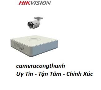 Lắp Đặt Trọn Bộ 1 Camera Giám Sát Hikvision 1.0MP 720P