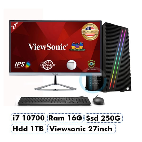 Máy Bộ VIP i7 10700 – 16GB (TẶNG KÈM Bộ phím, chuột + loa giải trí 2.0 + lót chuột cao cấp)
