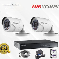 TRỌN BỘ 2 CAMERA HIKVISION ANALOG 720 MEGAPIXEL