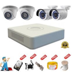 TRỌN BỘ 4 CAMERA HIKVISION ANALOG ĐỘ PHÂN GIẢI 1.0 MEGAPIXEL