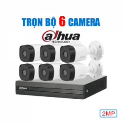 Trọn bộ 6 camera analog dahua độ phân giải 2M