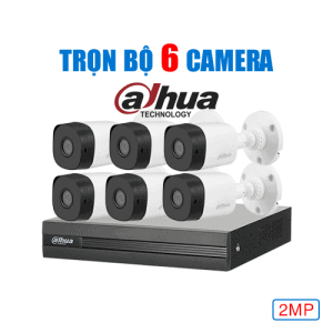 Trọn bộ 6 camera analog dahua độ phân giải 2M